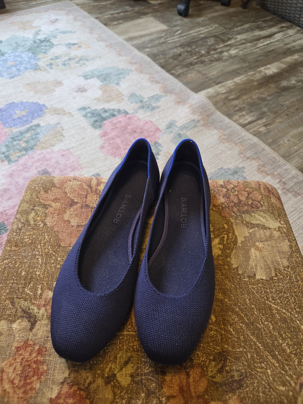 Rothy's Women's Navy Knit Ballet Flats